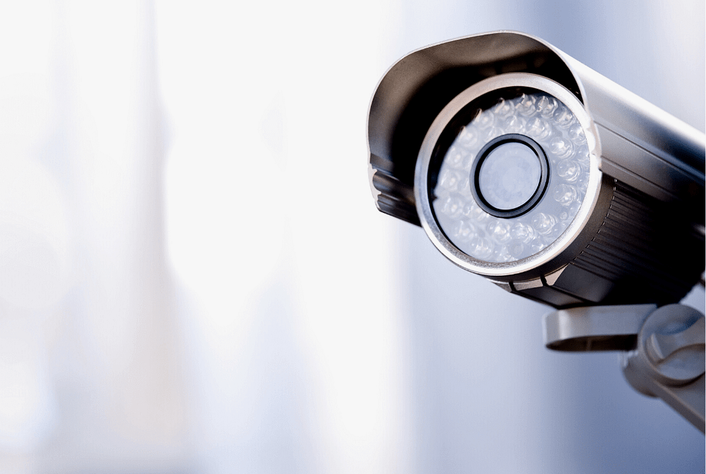 This is an image of a security camera used in the BPS Security article titled, “Apartment Security matters now more than ever. Don’t get caught unprotected.”