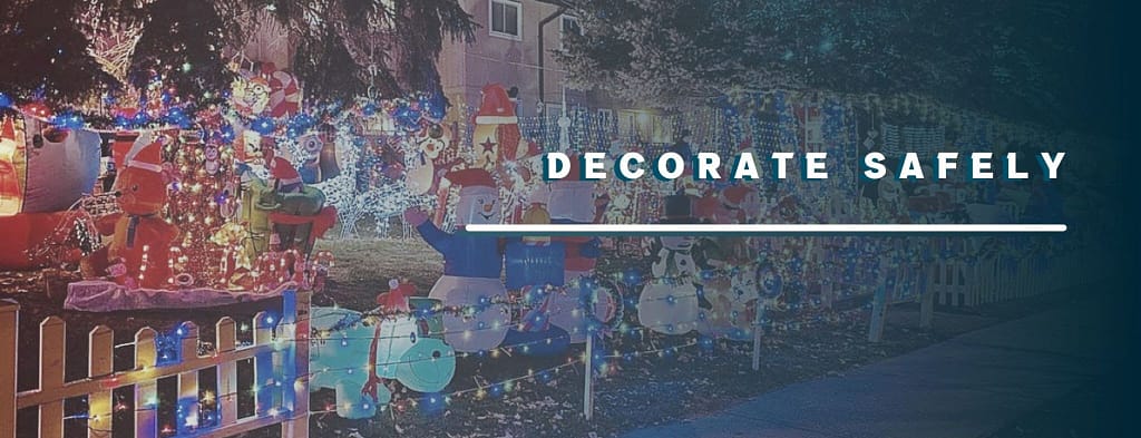 This is the header image for the BPS Security article titled, “Holiday Decoration Safety Tips”.